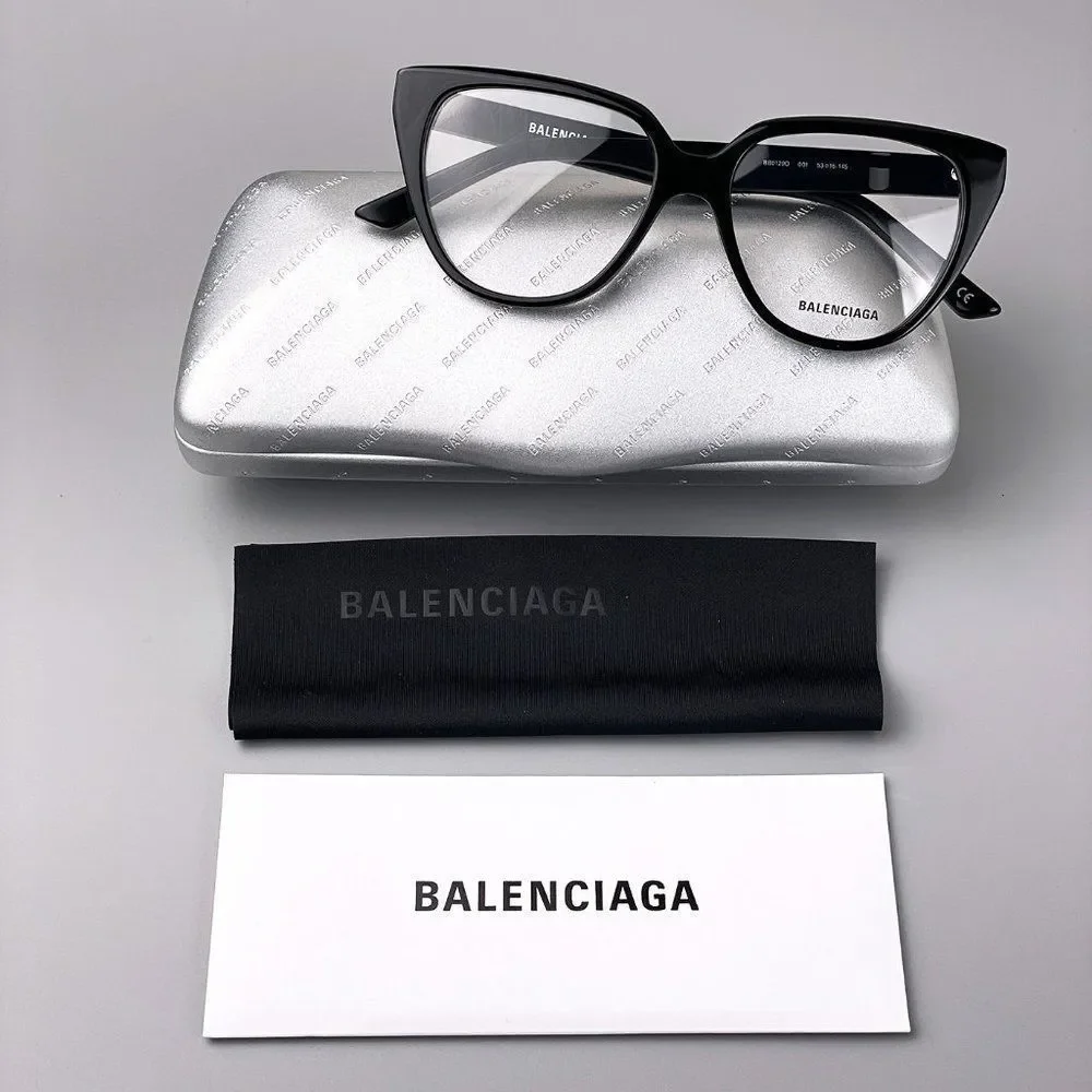 Balenciaga Everyday BB0129O 001 Eyeglasses Black Women